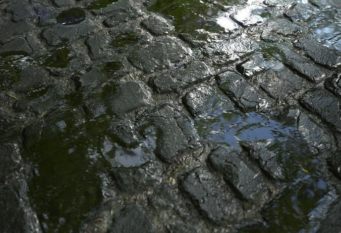 PBR Material Substance - Wood Planks and Cobblestone Texture