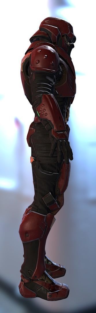 Sci Fi Male Soldier - Starter Pack 3D model_3