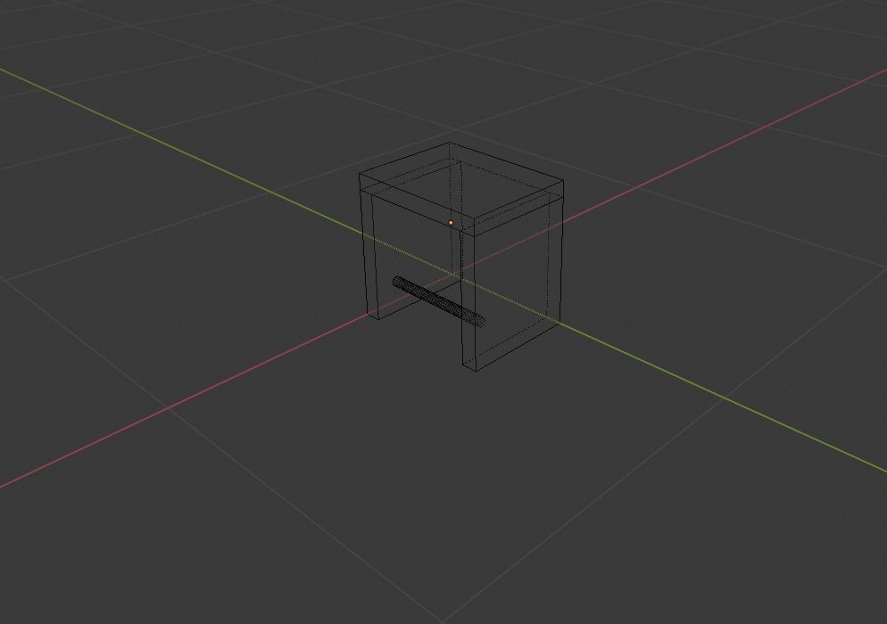 Stool Low-poly 3D model_18