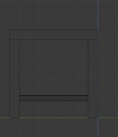Stool Low-poly 3D model_16