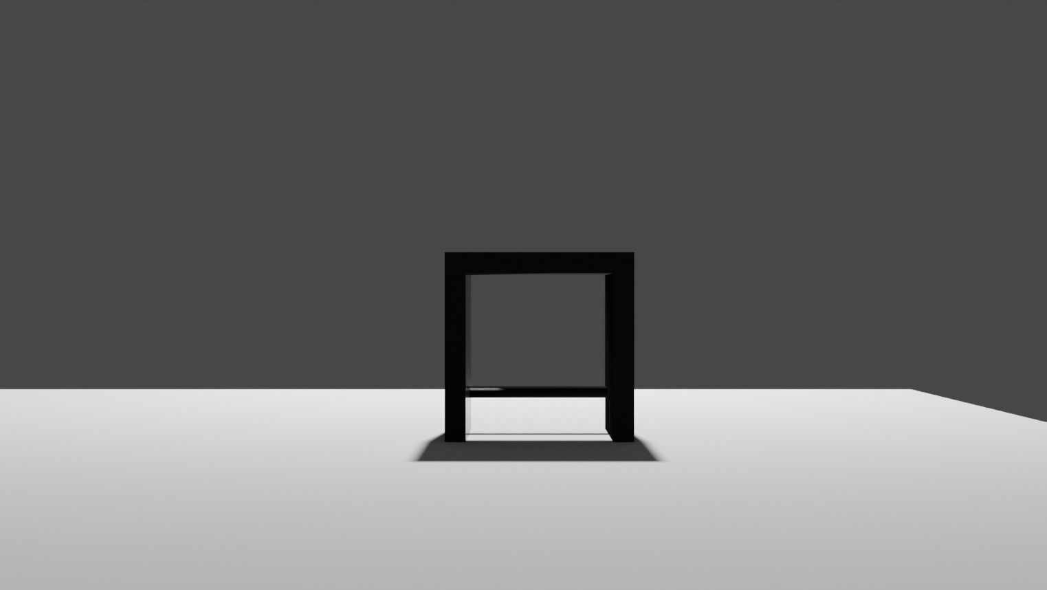 Stool Low-poly 3D model_10