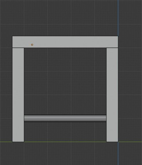 Stool Low-poly 3D model_22