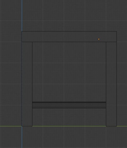 Stool Low-poly 3D model_14