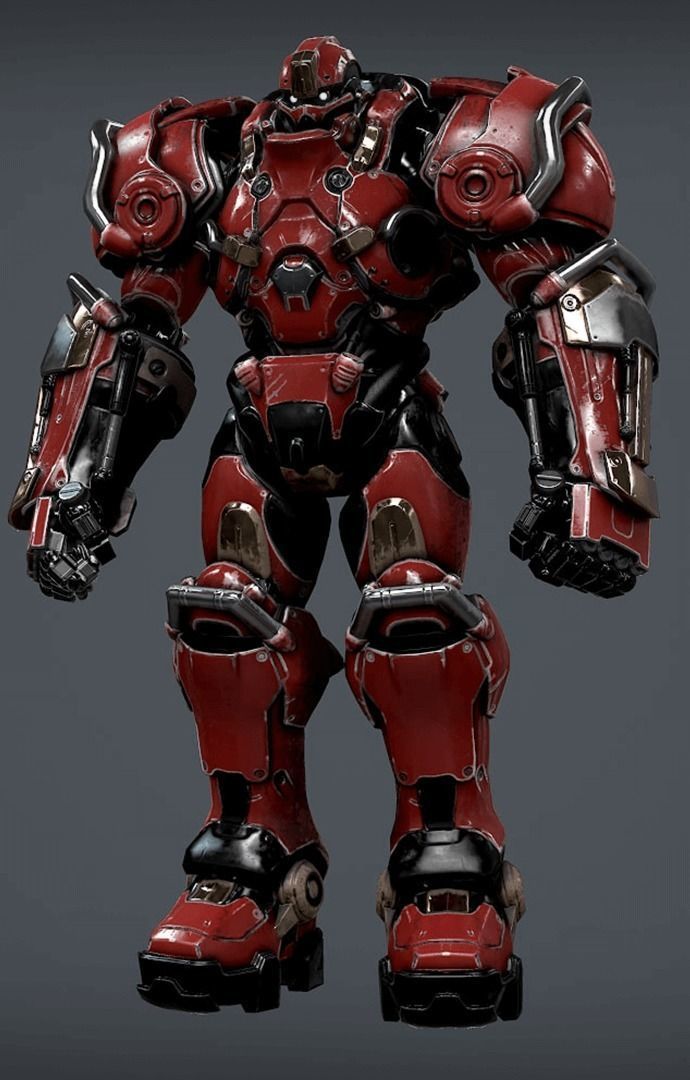 Sci Fi Power Suit - Starter Pack 3D model_1