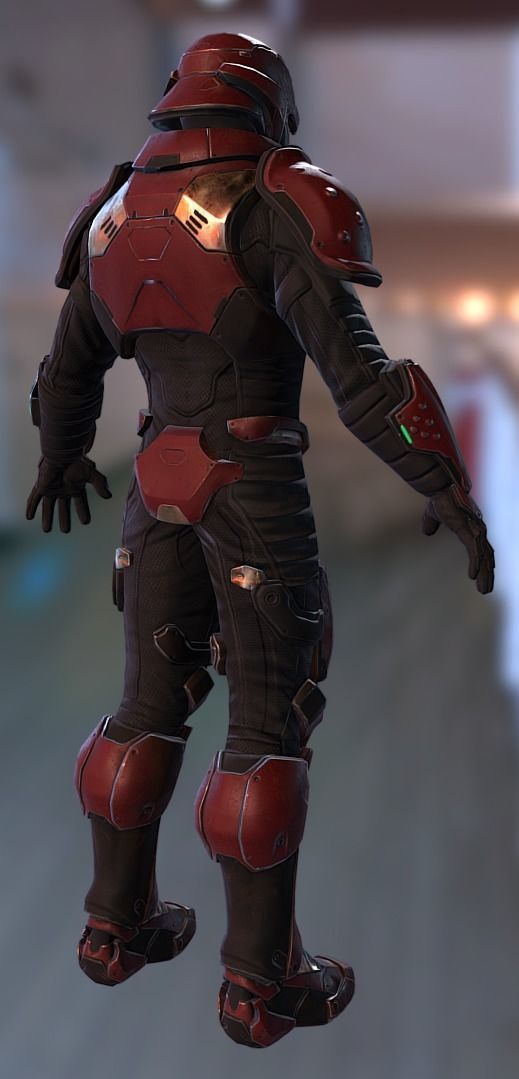 Sci Fi Male Soldier - Advanced Pack 3D model_4