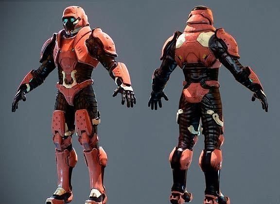 Sci Fi Male Soldier - Professional Pack 3D model