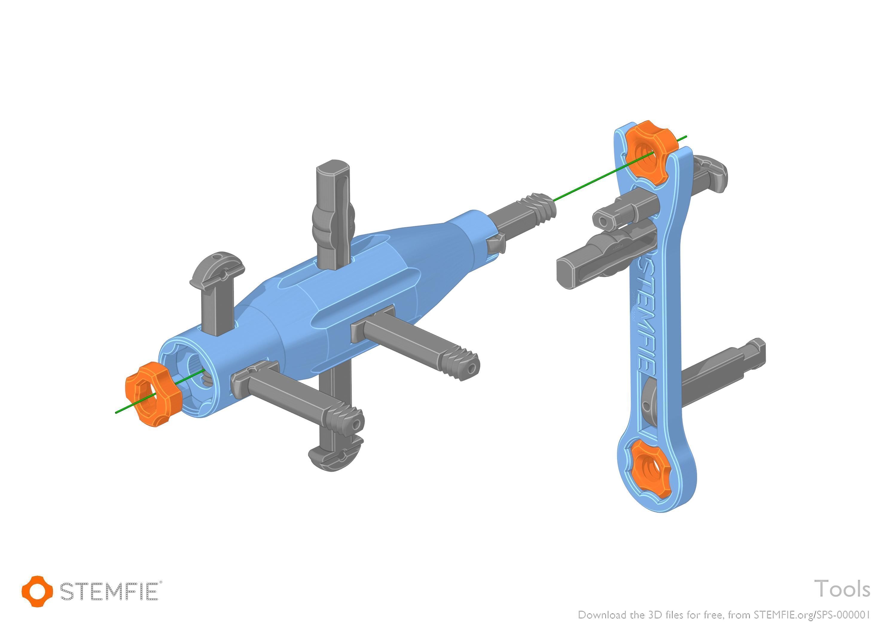 STEMFIE rubber-band-driven car Free 3D print model_6