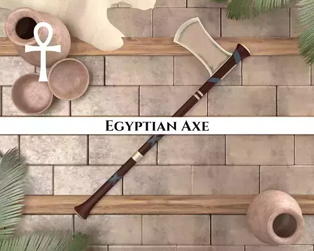 Ancient Egyptian Axe Low-poly 3D model