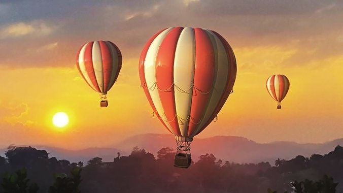 Hot Air Balloon 3D model