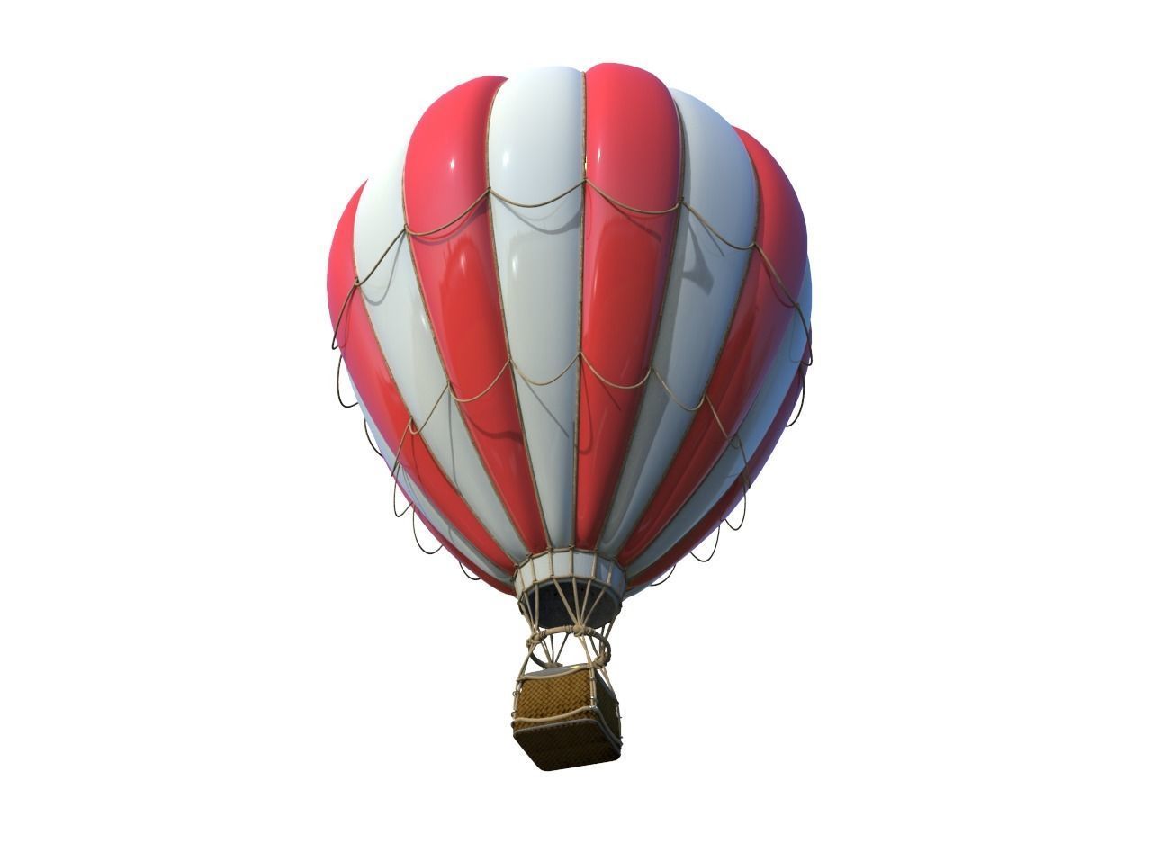 Hot Air Balloon 3D model_2
