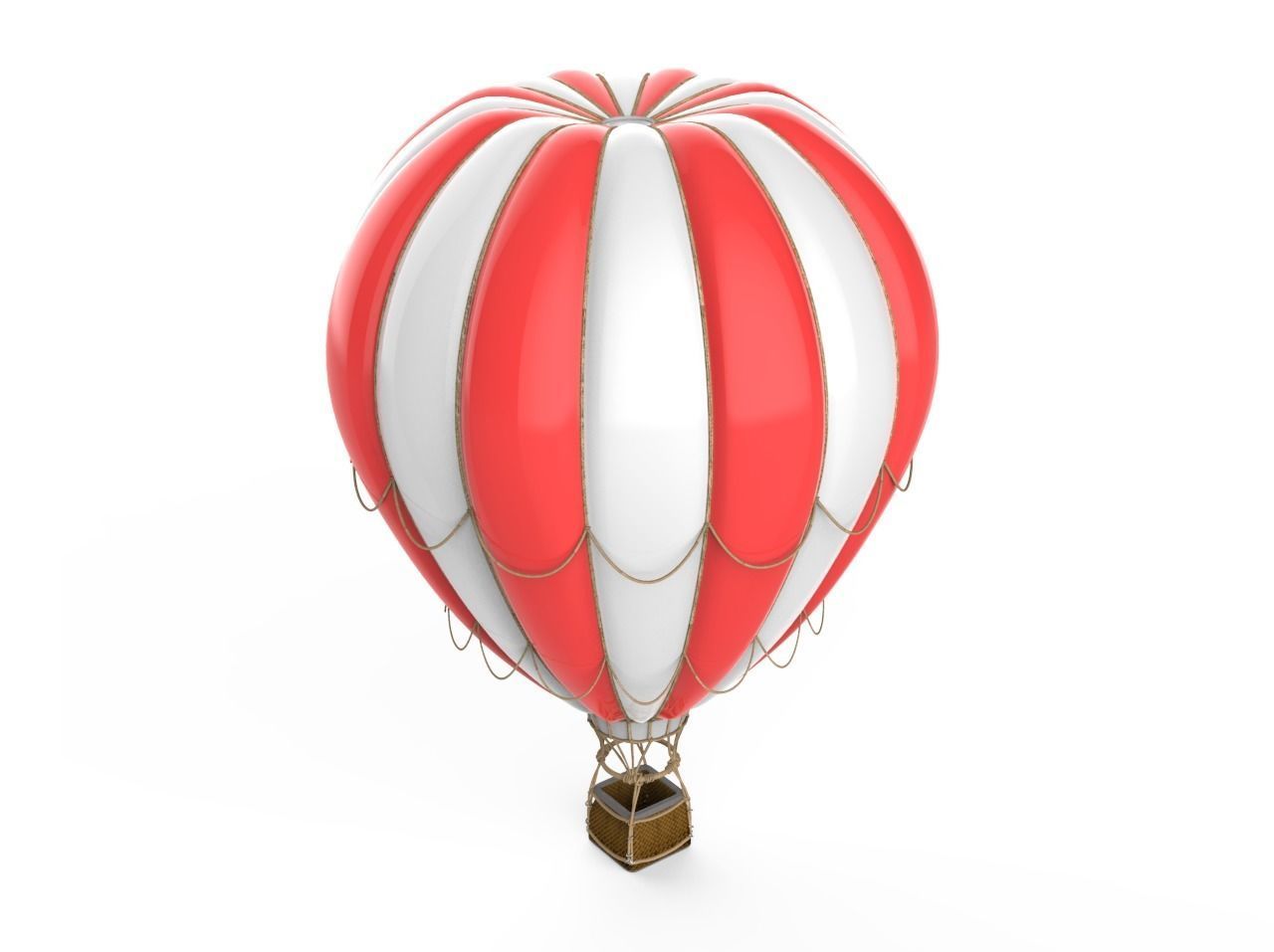 Hot Air Balloon 3D model_7