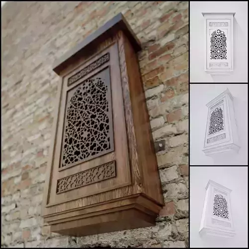 Arabic Window Mashrabiya 05 - Cairo - Egypt 3D model