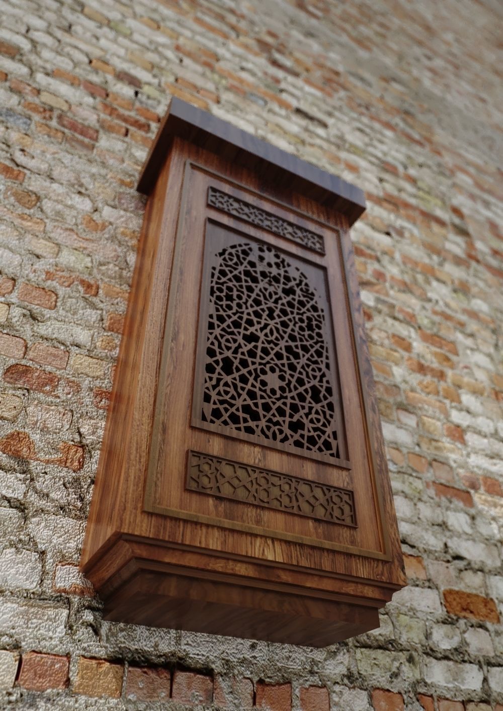 Arabic Window Mashrabiya 05 - Cairo - Egypt 3D model_1