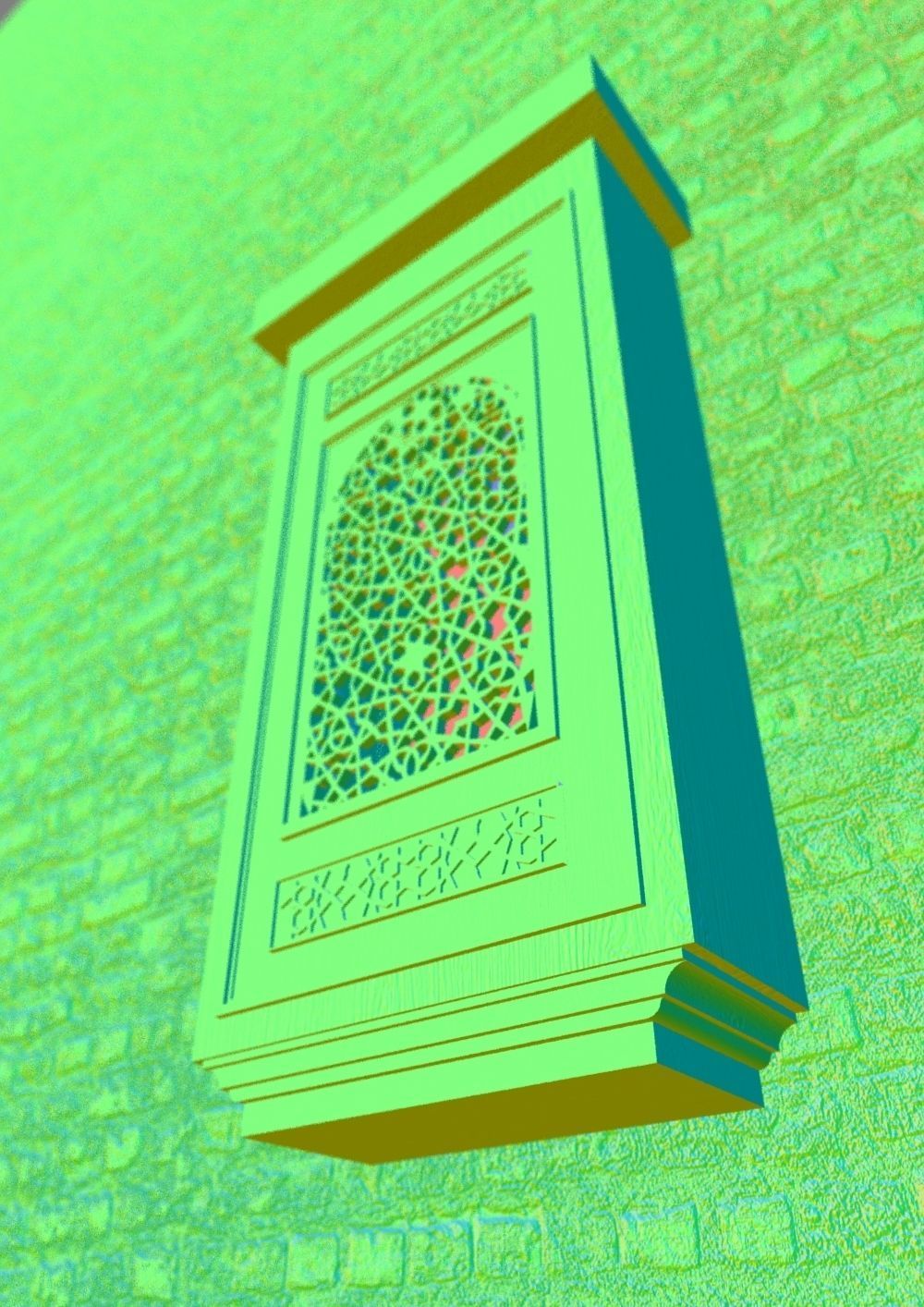 Arabic Window Mashrabiya 05 - Cairo - Egypt 3D model_12
