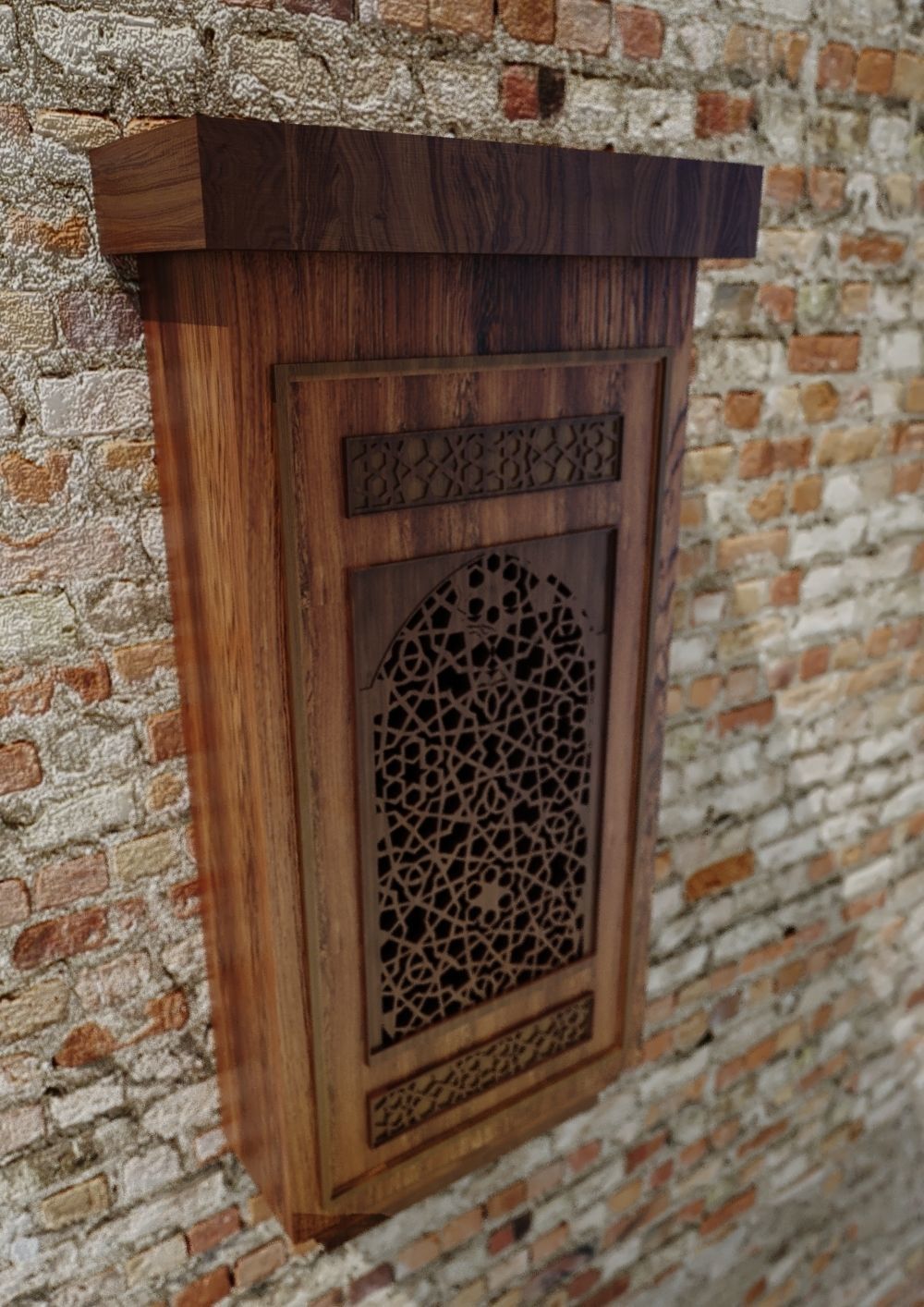 Arabic Window Mashrabiya 05 - Cairo - Egypt 3D model_7