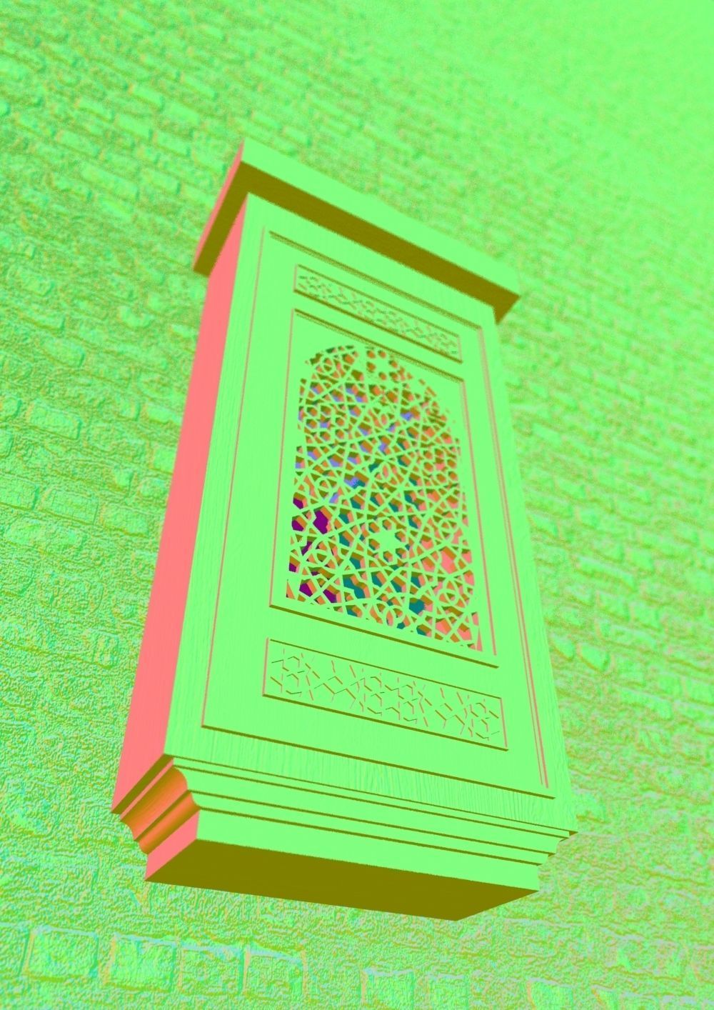 Arabic Window Mashrabiya 05 - Cairo - Egypt 3D model_11