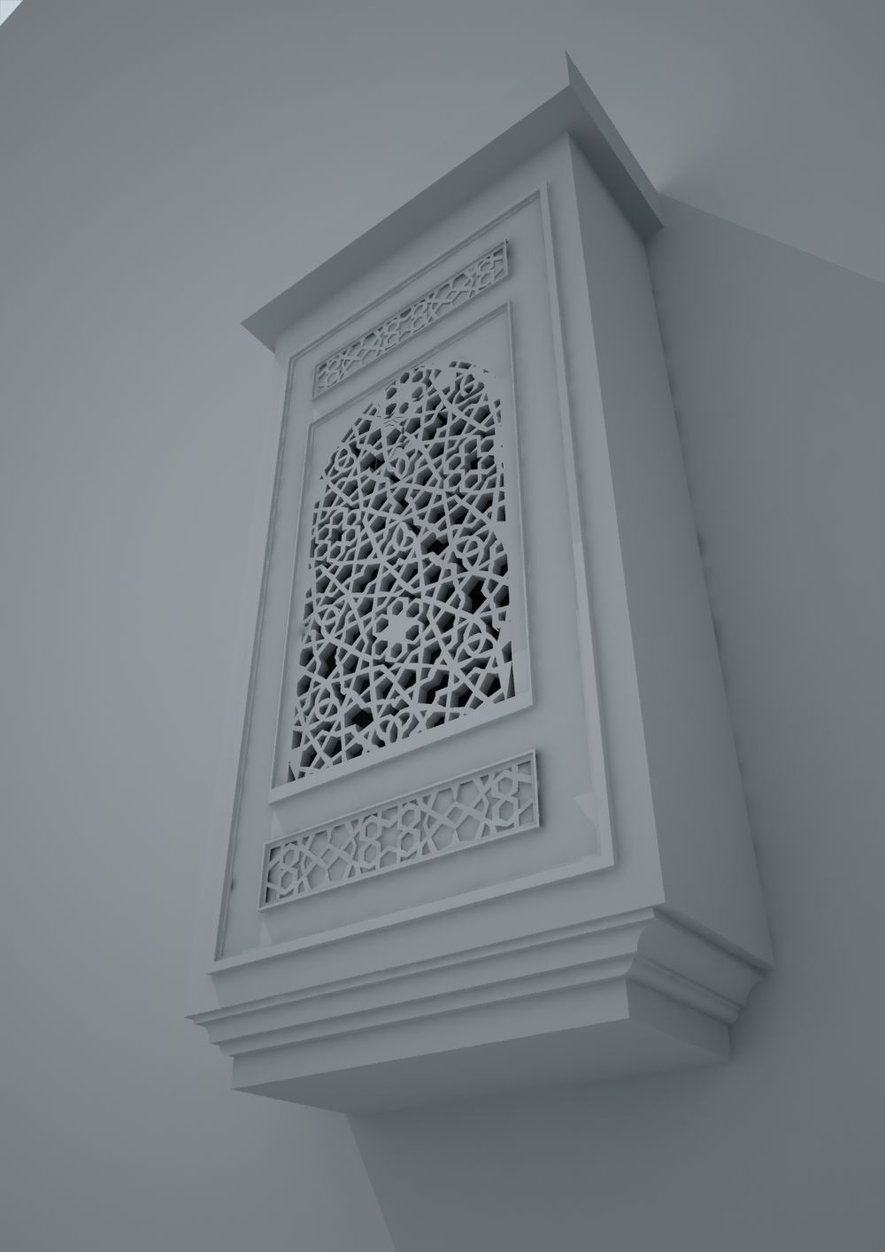 Arabic Window Mashrabiya 05 - Cairo - Egypt 3D model_4