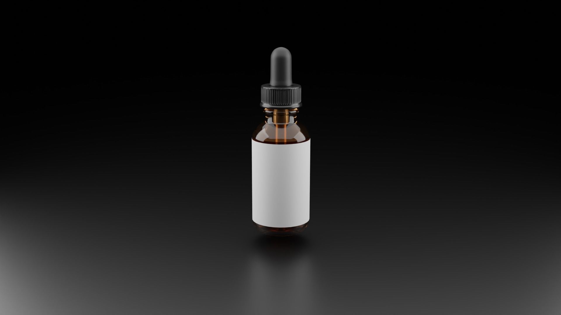 Tincture Bottle Mock Up With Studio Lighting  Just add Label 3D model_2