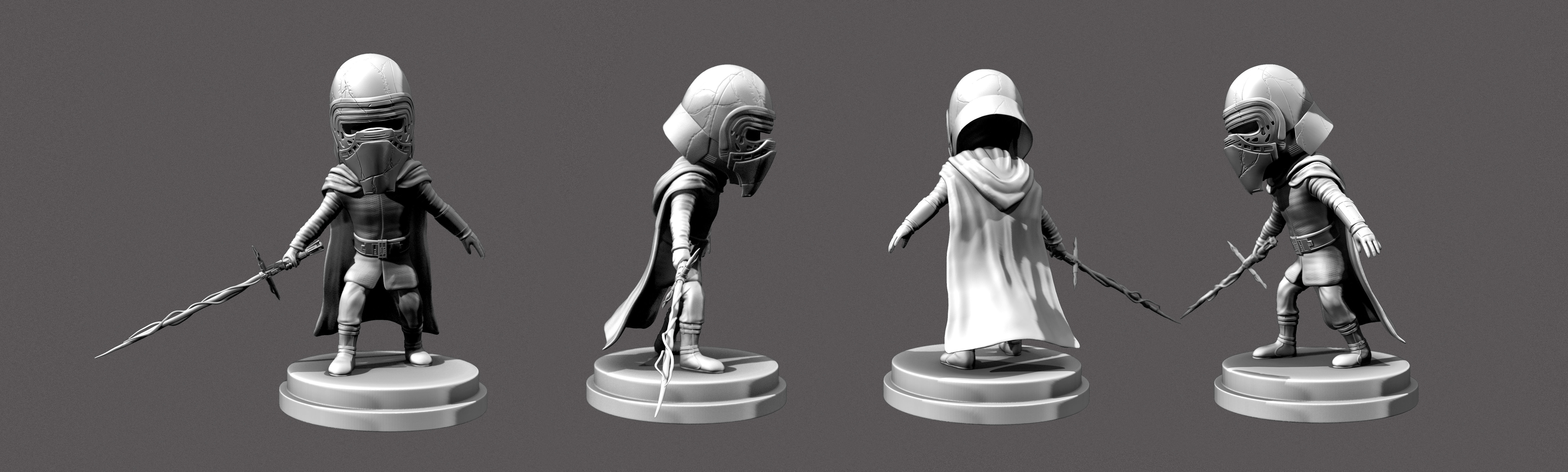 Kylo Ren 3D print model_3