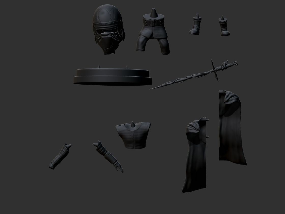 Kylo Ren 3D print model_2