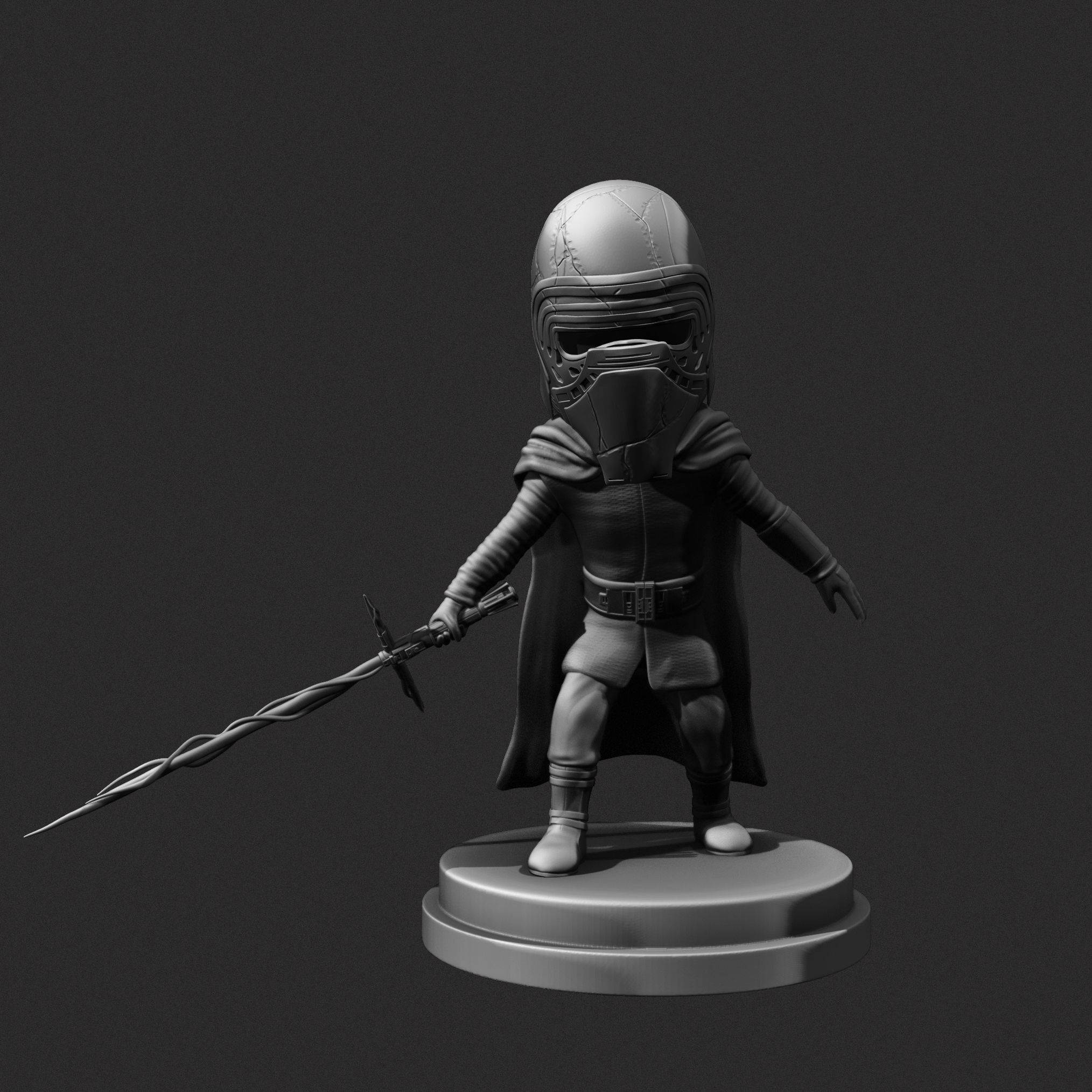 Kylo Ren 3D print model_4