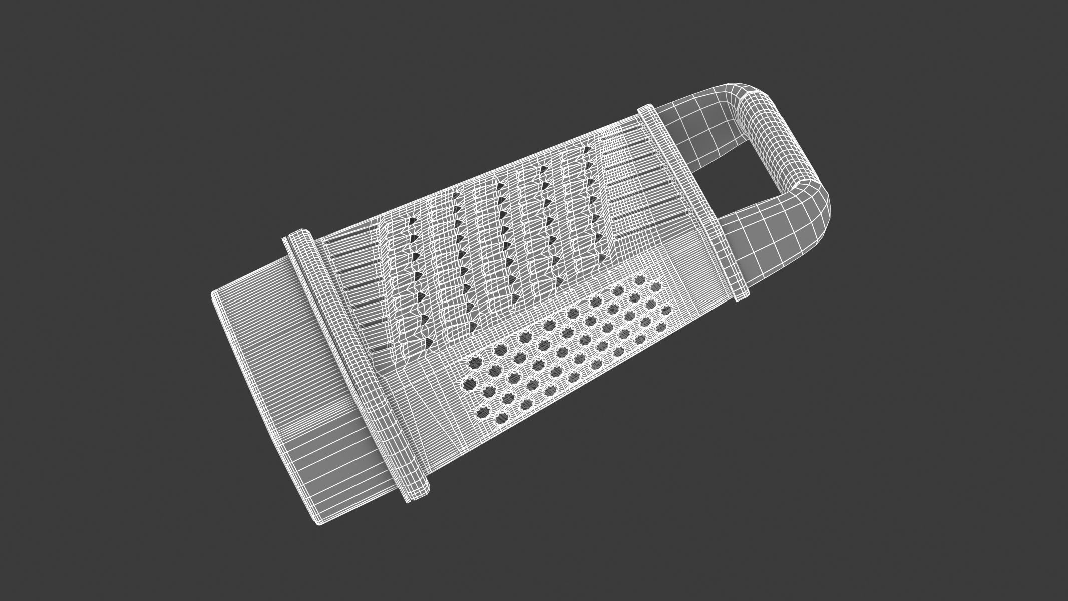 Box Grater 3D model_7