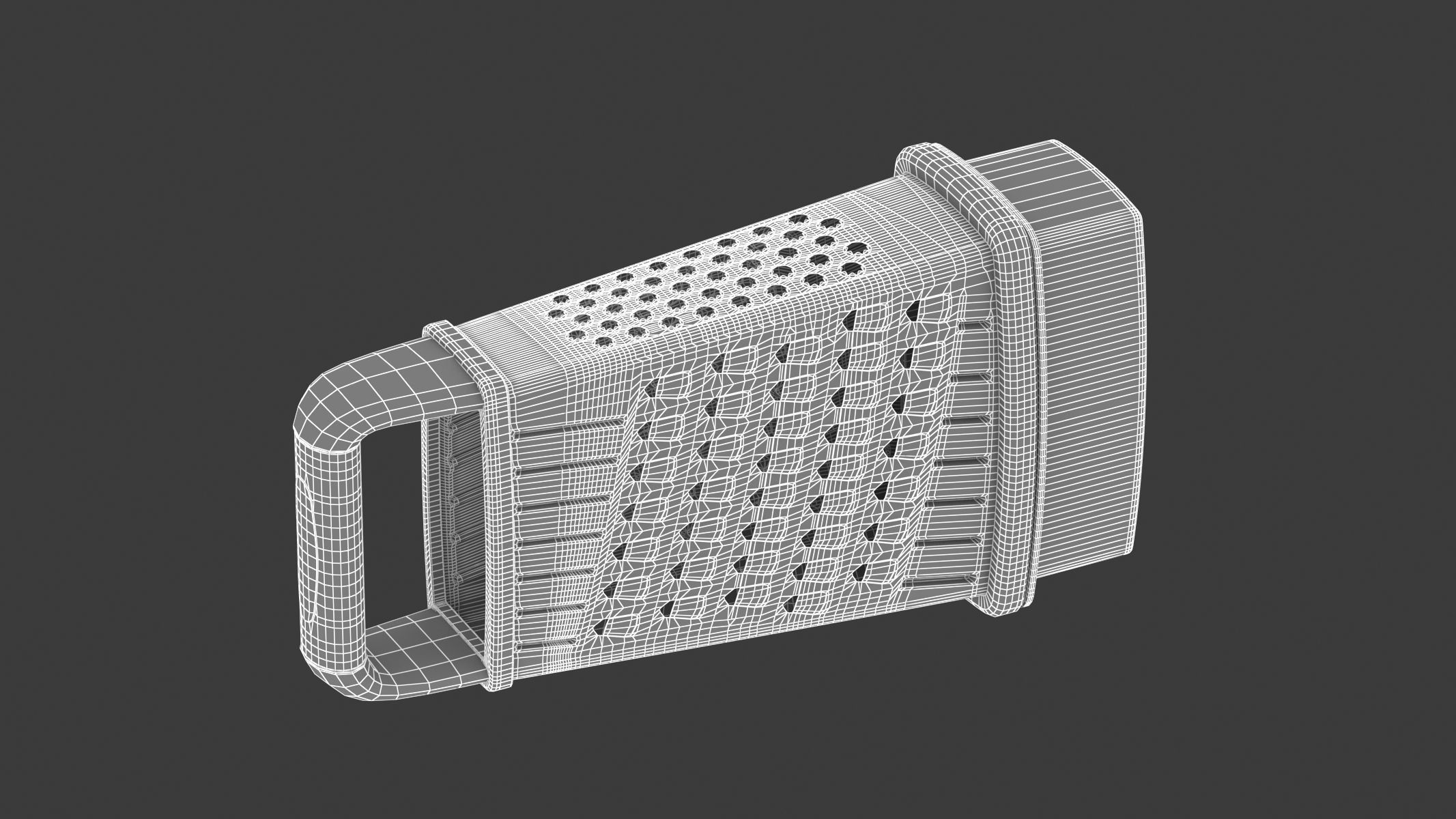 Box Grater 3D model_11