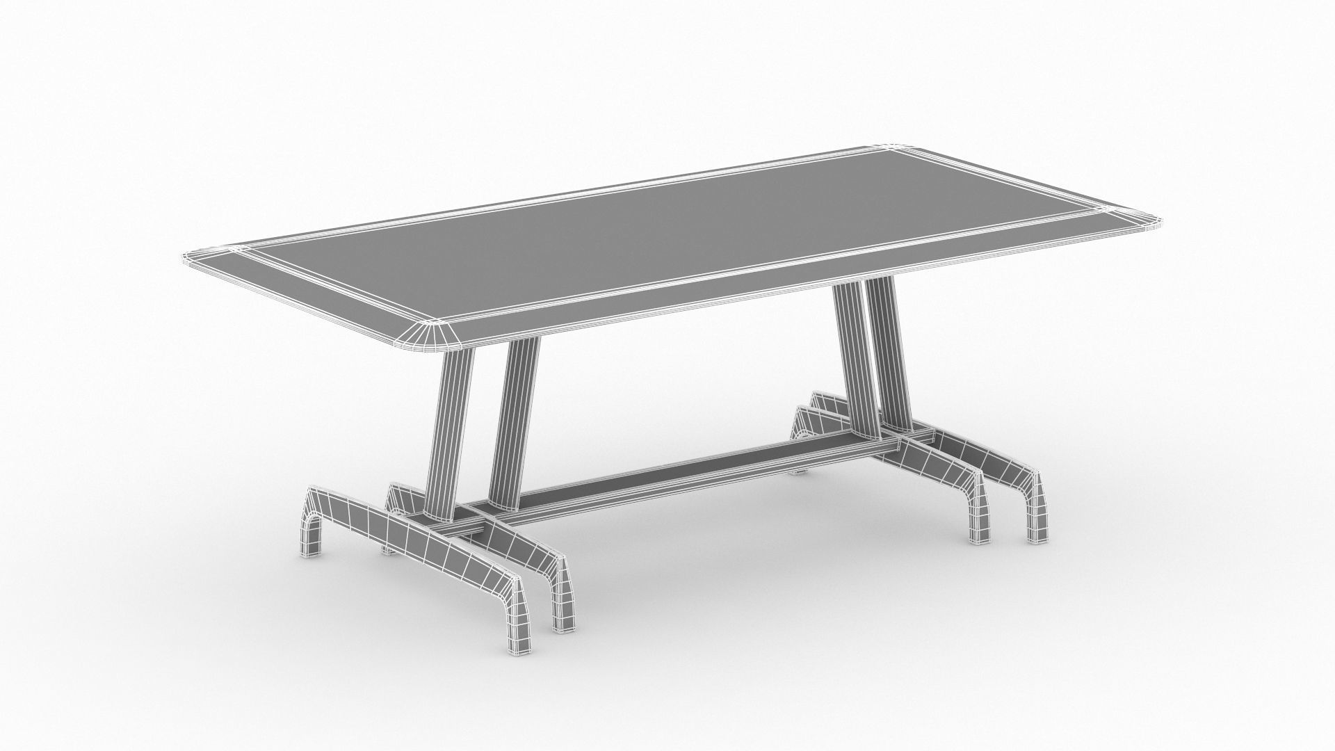 Herman Miller AGL Table 3D model_1