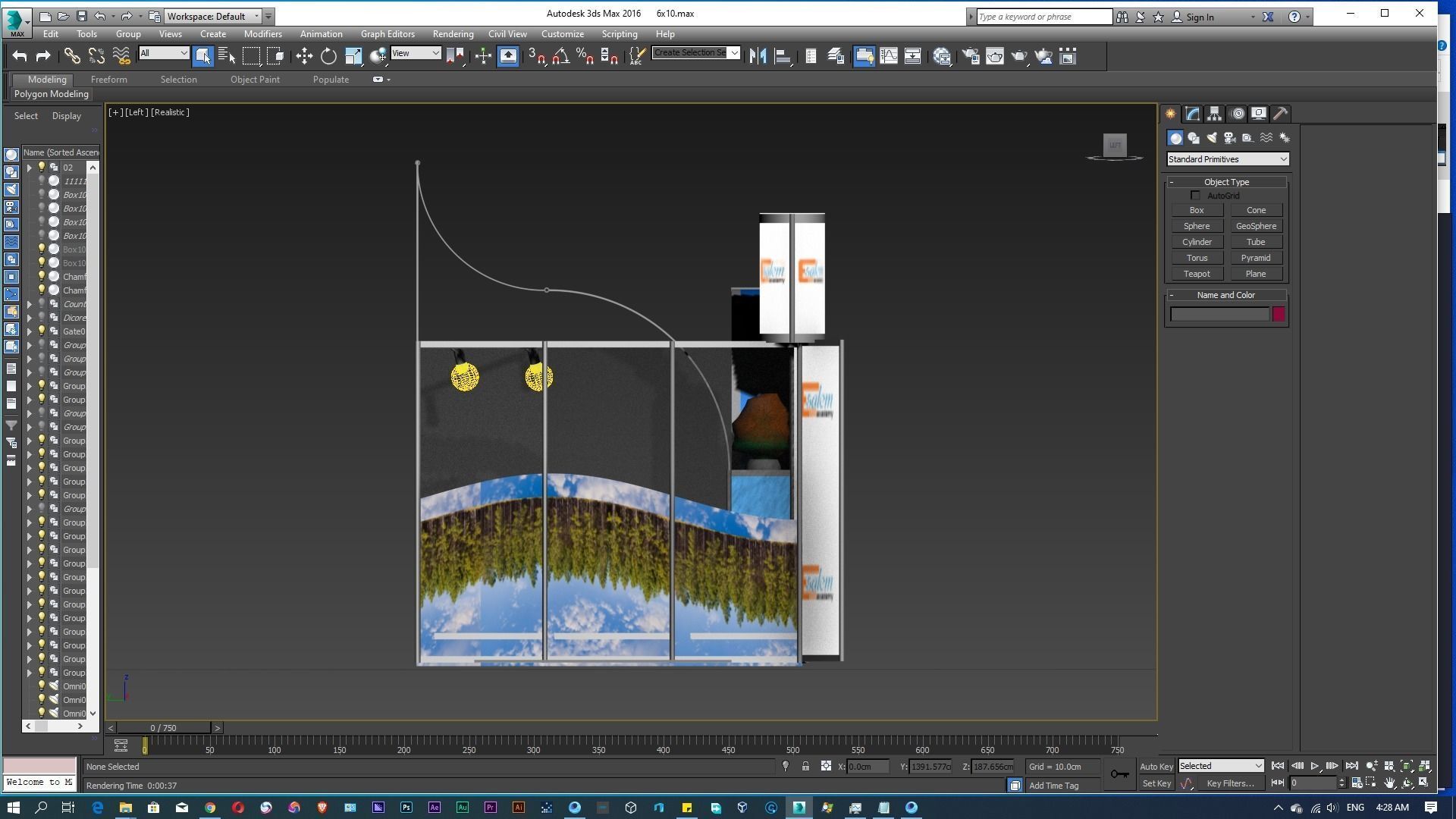 3d stand exhibition booth design system 3D model_3