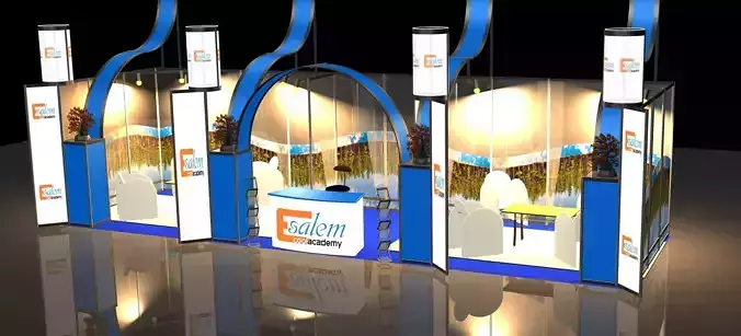 3d stand exhibition booth design system