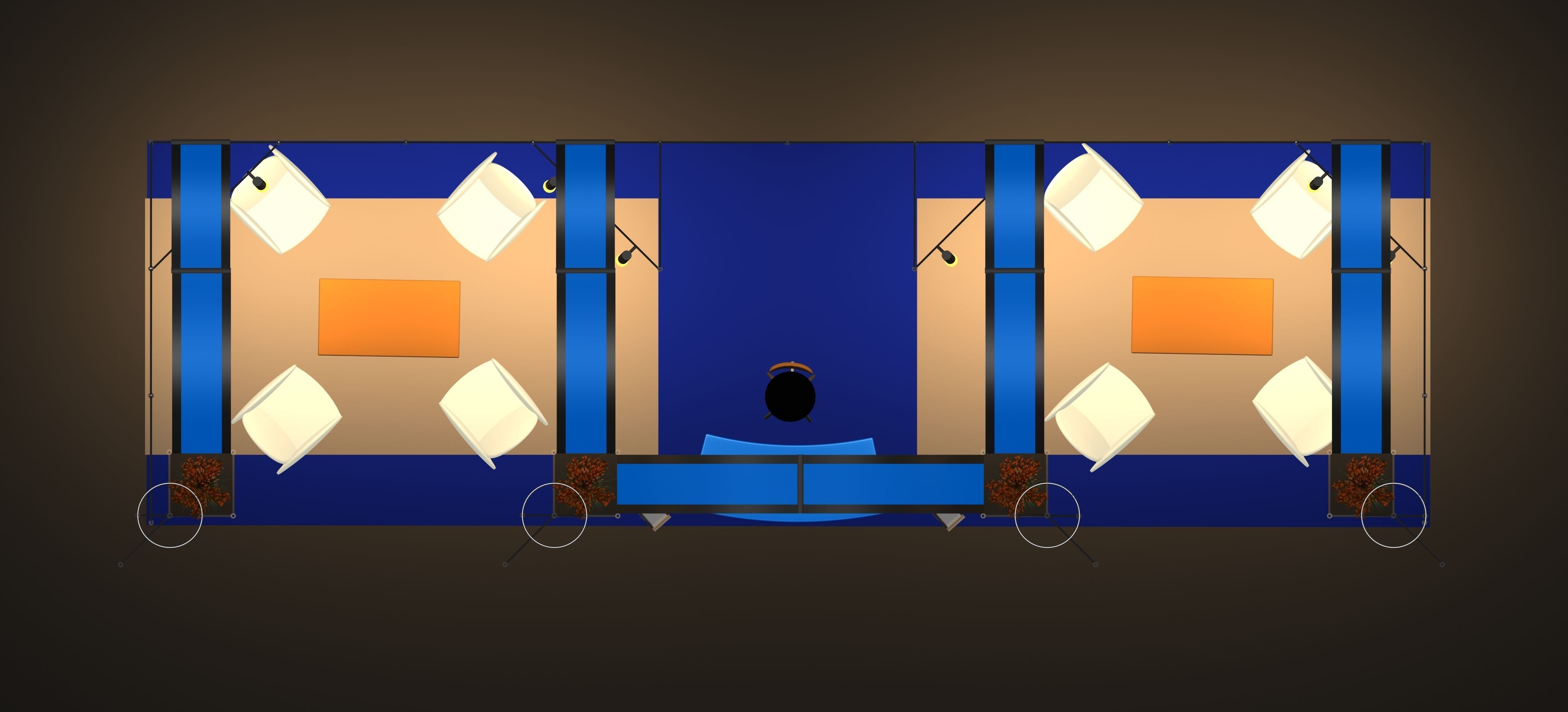 3d stand exhibition booth design system 3D model_2