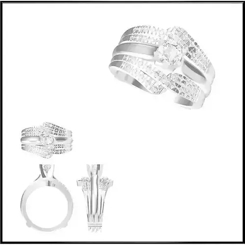 JCD Format Wedding band rings for women ring cad