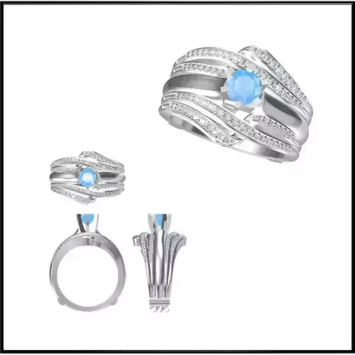 JCD Format Wedding band rings for women cad ring design