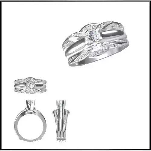 JCD Wedding band rings for women autodesk jewelry design