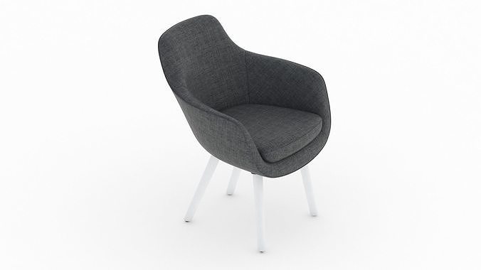 Herman Miller Saiba Side Chair 3D model 6