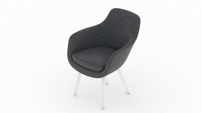 Herman Miller Saiba Side Chair 3D model 5