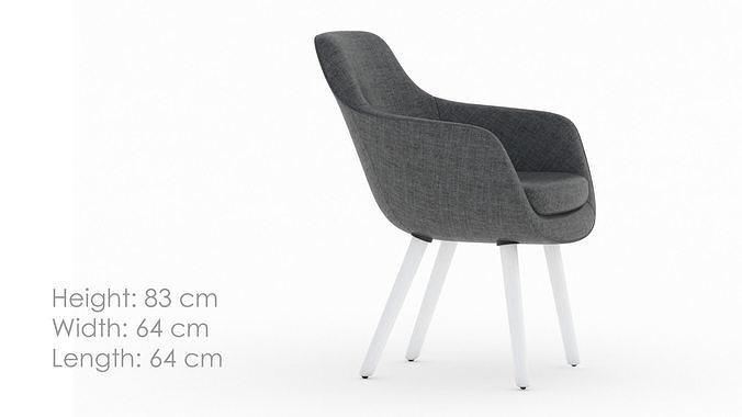 Herman Miller Saiba Side Chair 3D model 3