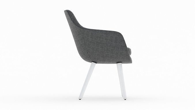 Herman Miller Saiba Side Chair 3D model 7