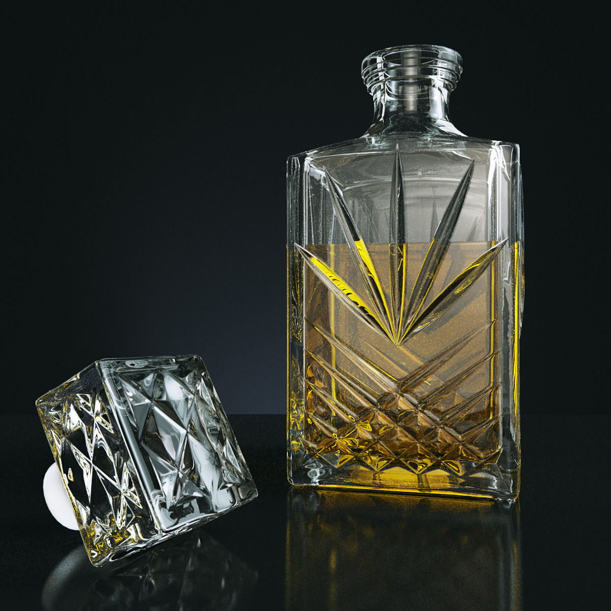 Set for whiskey Bormioli Rocco SELECTA 3D model_1