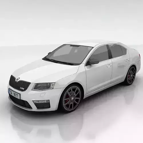 Skoda Octavia 3 RS liftback Low-poly 3D model