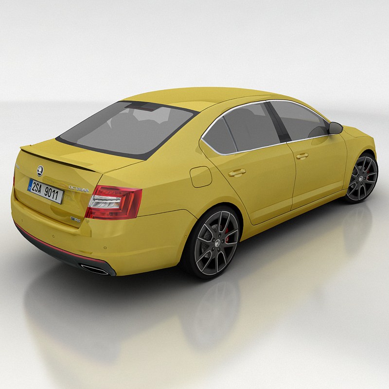 3D model Skoda Octavia 3 RS liftback VR / AR / low-poly | CGTrader