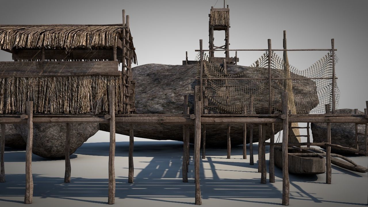 Rock House 2 3D model_9