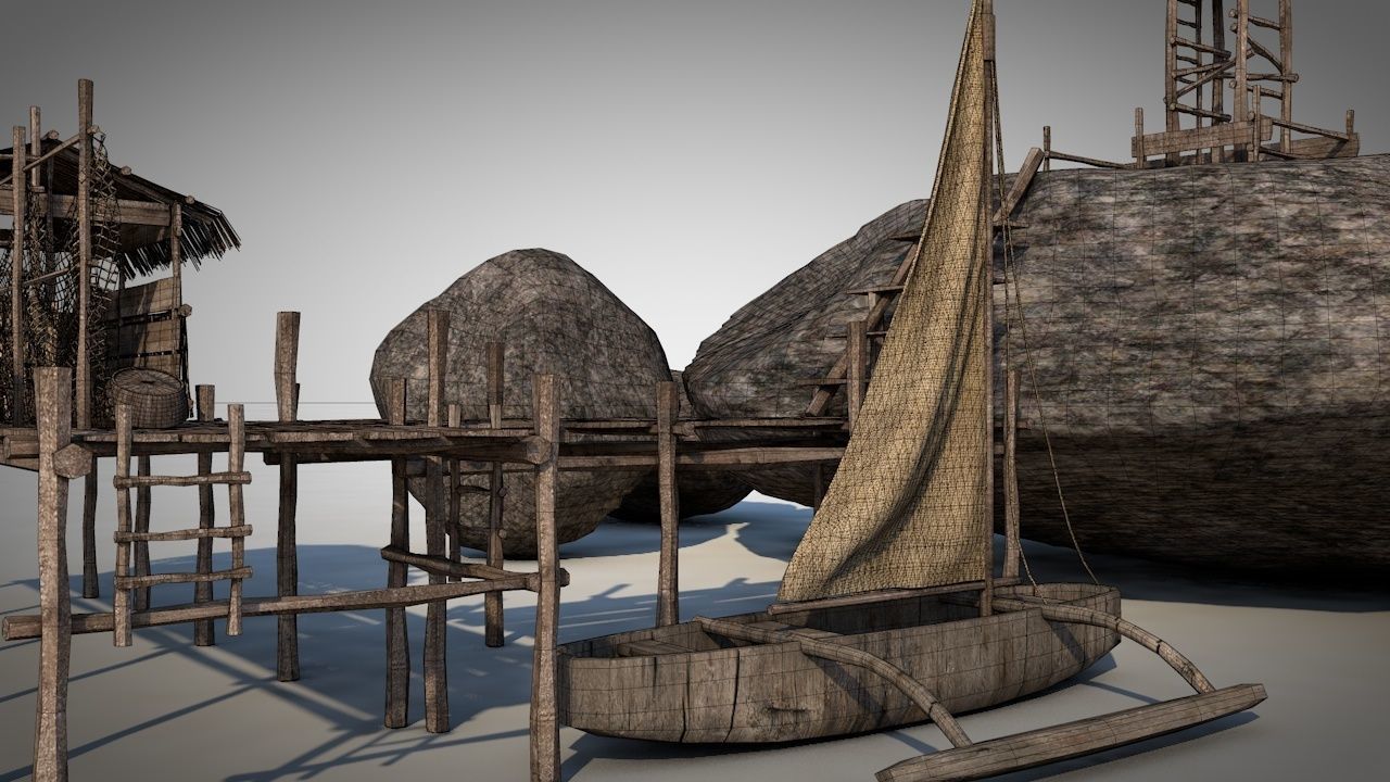 Rock House 2 3D model_4