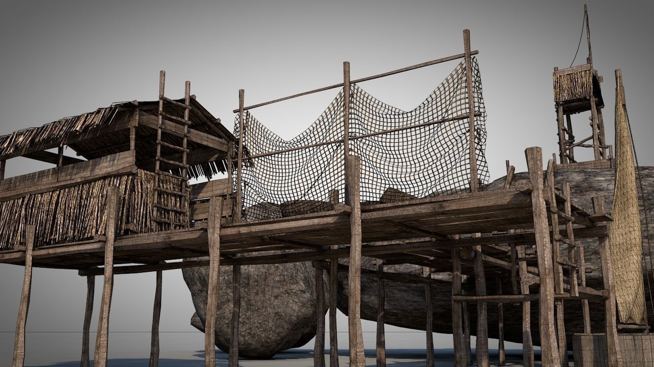 Rock House 2 3D model_2