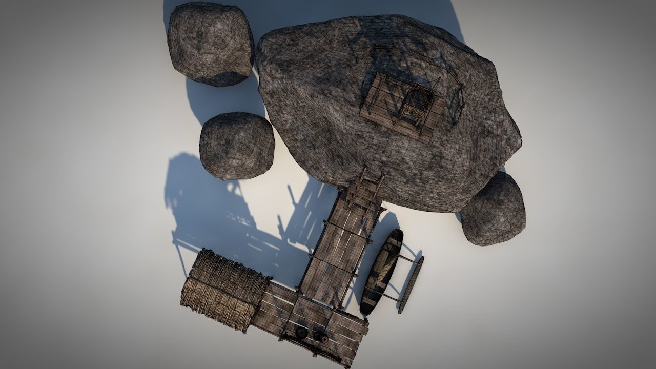 Rock House 2 3D model_6
