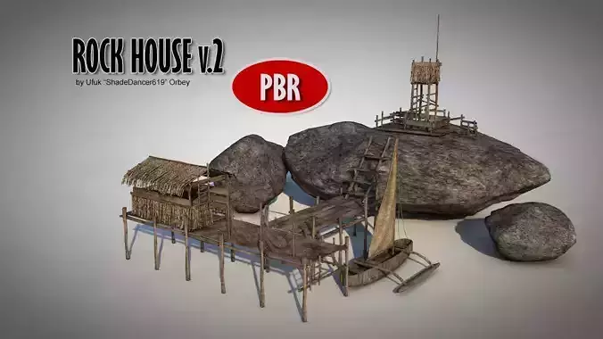 Rock House 2 3D model