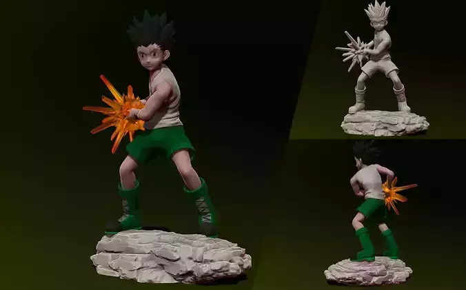 Gon Freecss - Hunter x Hunter 3d print Statue - Figurine 3D print model