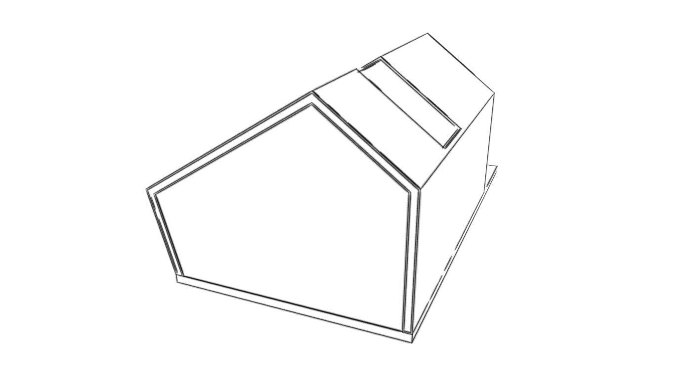READING HOUSE Low-poly 3D model_49