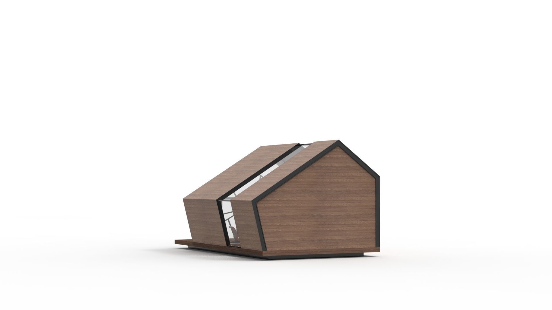 READING HOUSE Low-poly 3D model_9