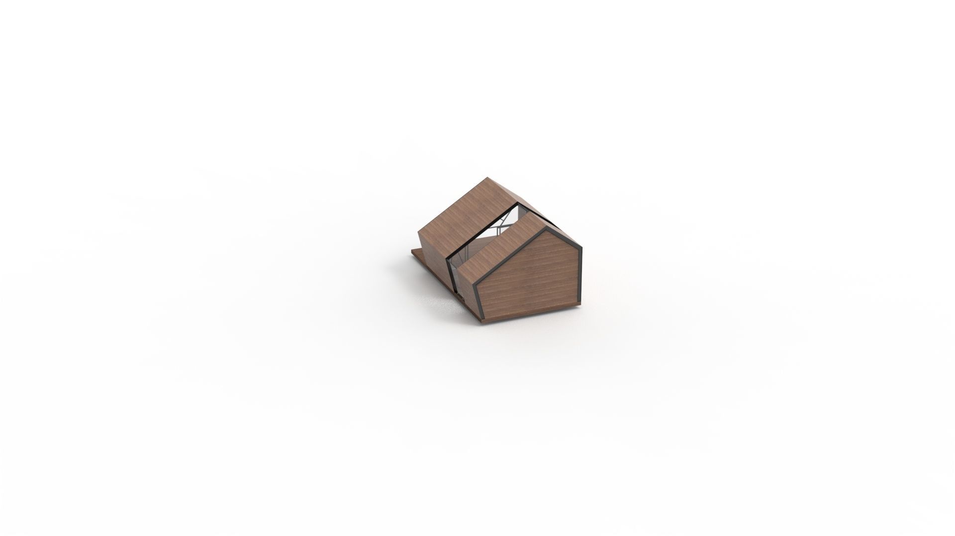 READING HOUSE Low-poly 3D model_8
